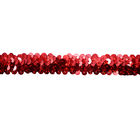 Ausdehnungs-Paillette-Band-Ordnung GZ003 OEKO rote perlenbesetzte