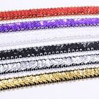 Luxusglänzendes   Paillette-Band-Ordnung 2.5cm HAUSTIER-PVCs elastische