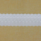 9cm Polyester-weiße Spitze stickte Gewebe für Kleid