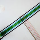 3.8cm blaues weißes grünes Nylonband des Streifen-gewebten Materials für Kleid