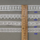 Soem-Polyester-weiße Stickerei-Spitze-Ordnungs-Ränder für Kleid