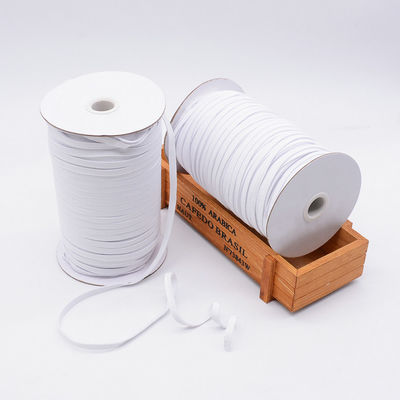 Weißes flaches Makramee-Schnur-Seil 100m/Roll 5mm