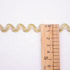Borten-Gold Rick Rack Edging des Kleid3cm 4cm