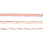 4mm 5mm 6mm umsponnene Polyester-Schnur-flaches strickendes schmales Band